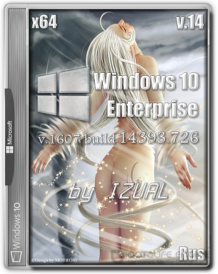 Windows 10 Enterprise 14393.726 v.1607 by IZUAL v.14 (x64) (2017)